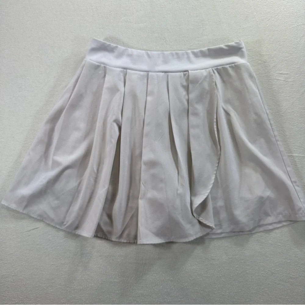 J. Crew Pleated Activewear Skirt with biker shorts Sz S Tennis Pickleball